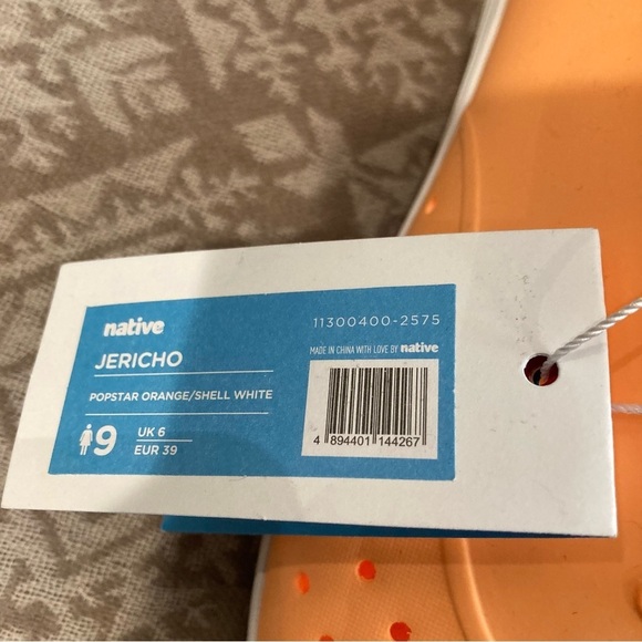 NATIVE Sz 9 Jericho Slip On Rubber Comfort Perforated Top Flats  Shoes - Picture 6 of 16